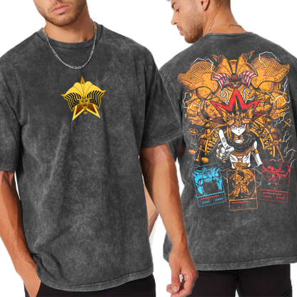 Yami Yugi Exodia God Cards Unisex Washed T-Shirt