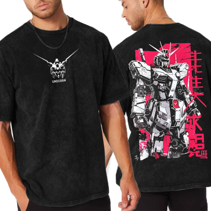 Iconic Gundam  Unisex Washed T-Shirt
