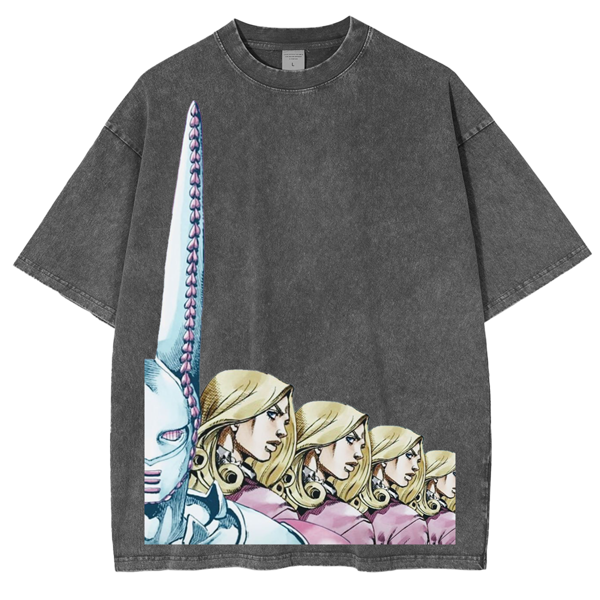 Steel Ball Run D4C Vintage Unisex Washed T-Shirt