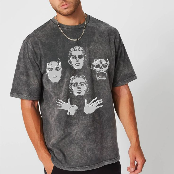 Jojo Bizarre Adventure  Unisex Washed T-Shirt