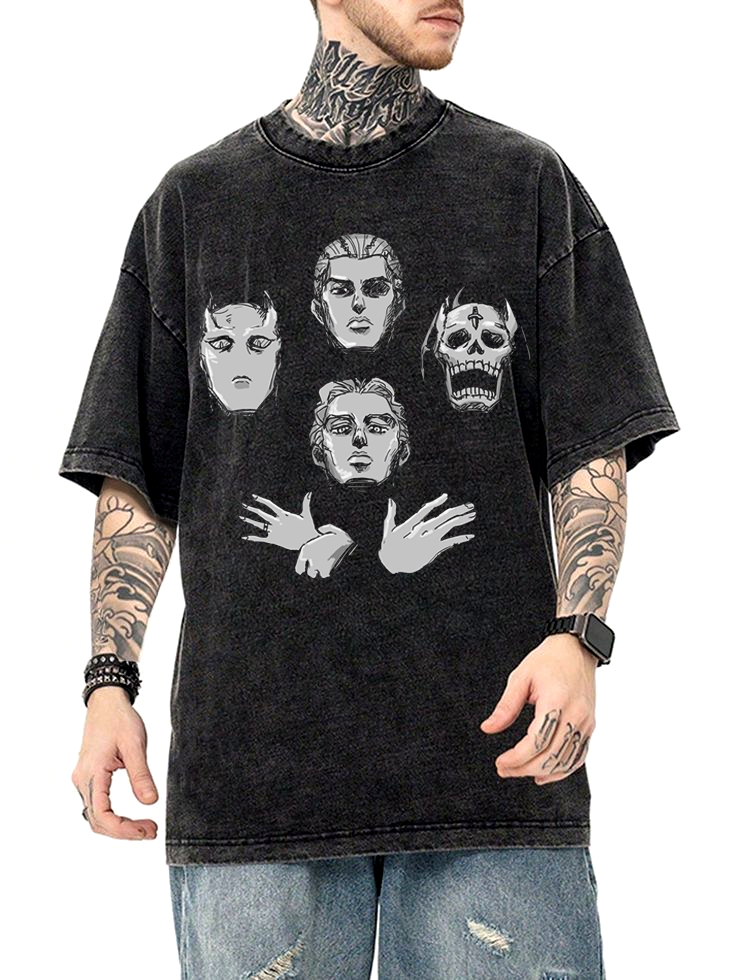 Jojo Bizarre Adventure  Unisex Washed T-Shirt