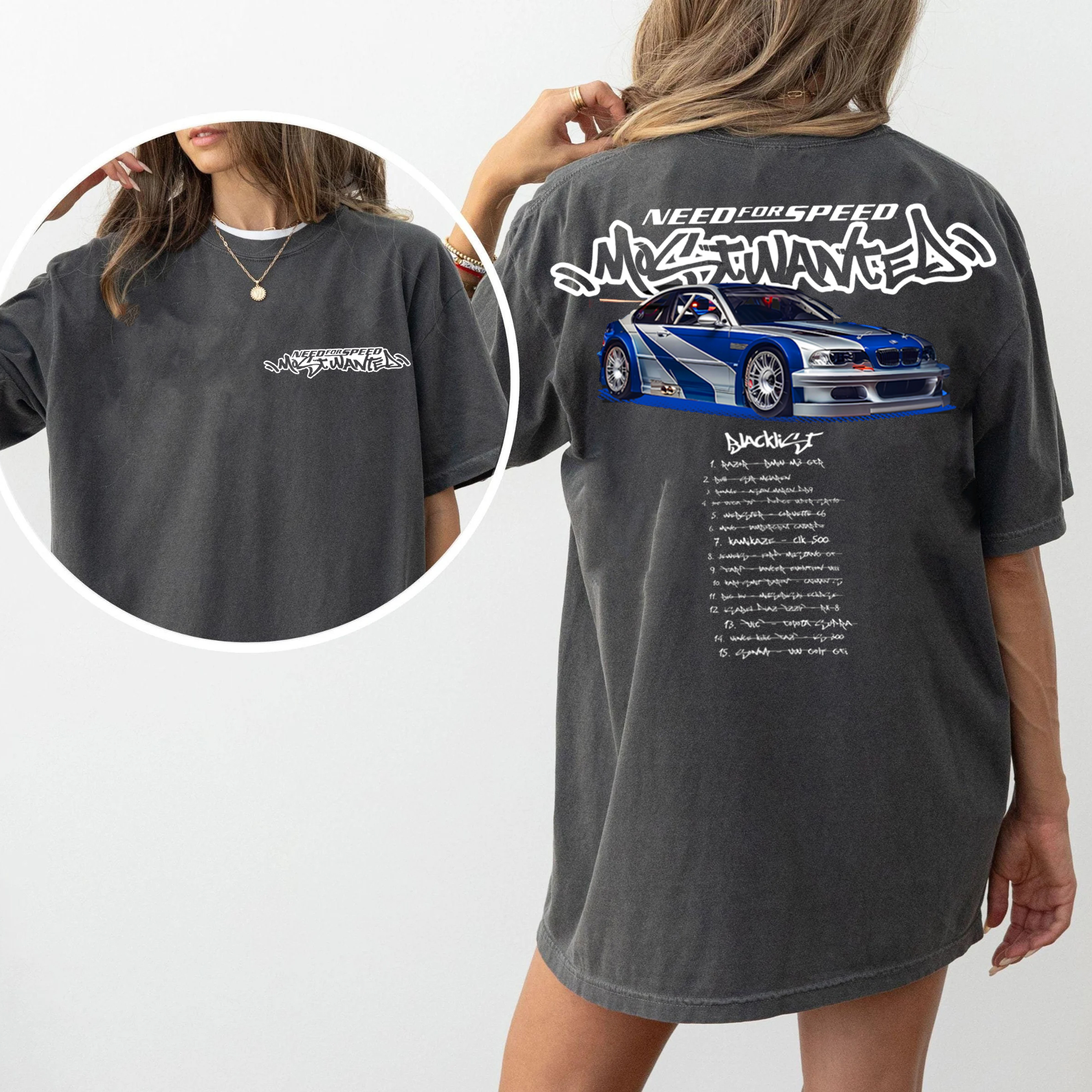 BMW M3 GTR Need for Speed Most Wanted T-Shirt
