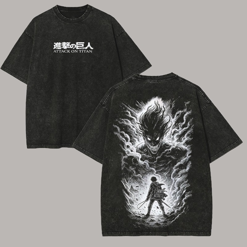Attack on Titan Unisex Washed T-Shirt