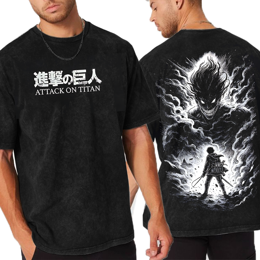 Attack on Titan Unisex Washed T-Shirt