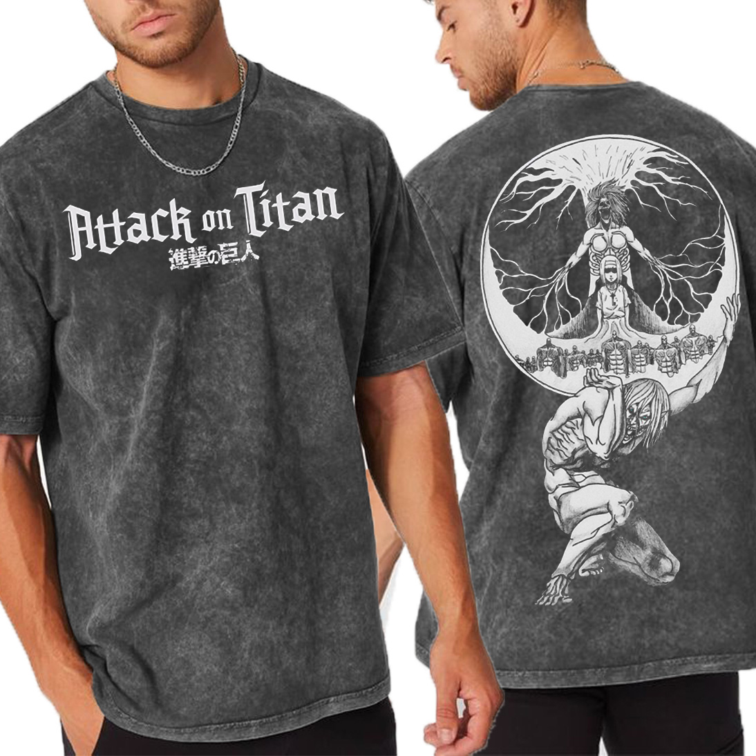 Attack on Titan Unisex Washed T-Shirt