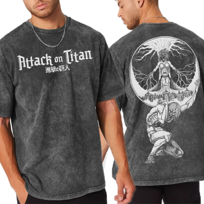 Attack on Titan Unisex Washed T-Shirt