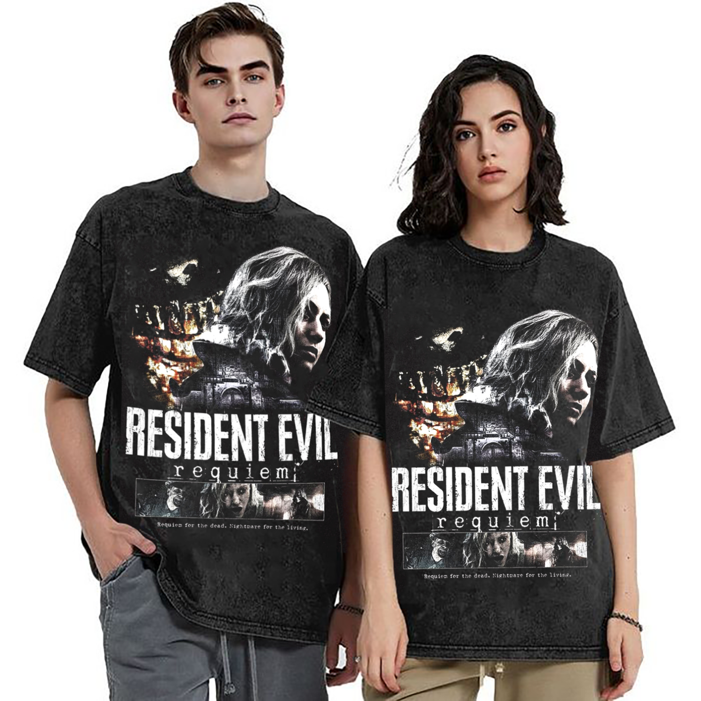 RESIDENT EVIL 9 REQUIEM Unisex Washed T-Shirt