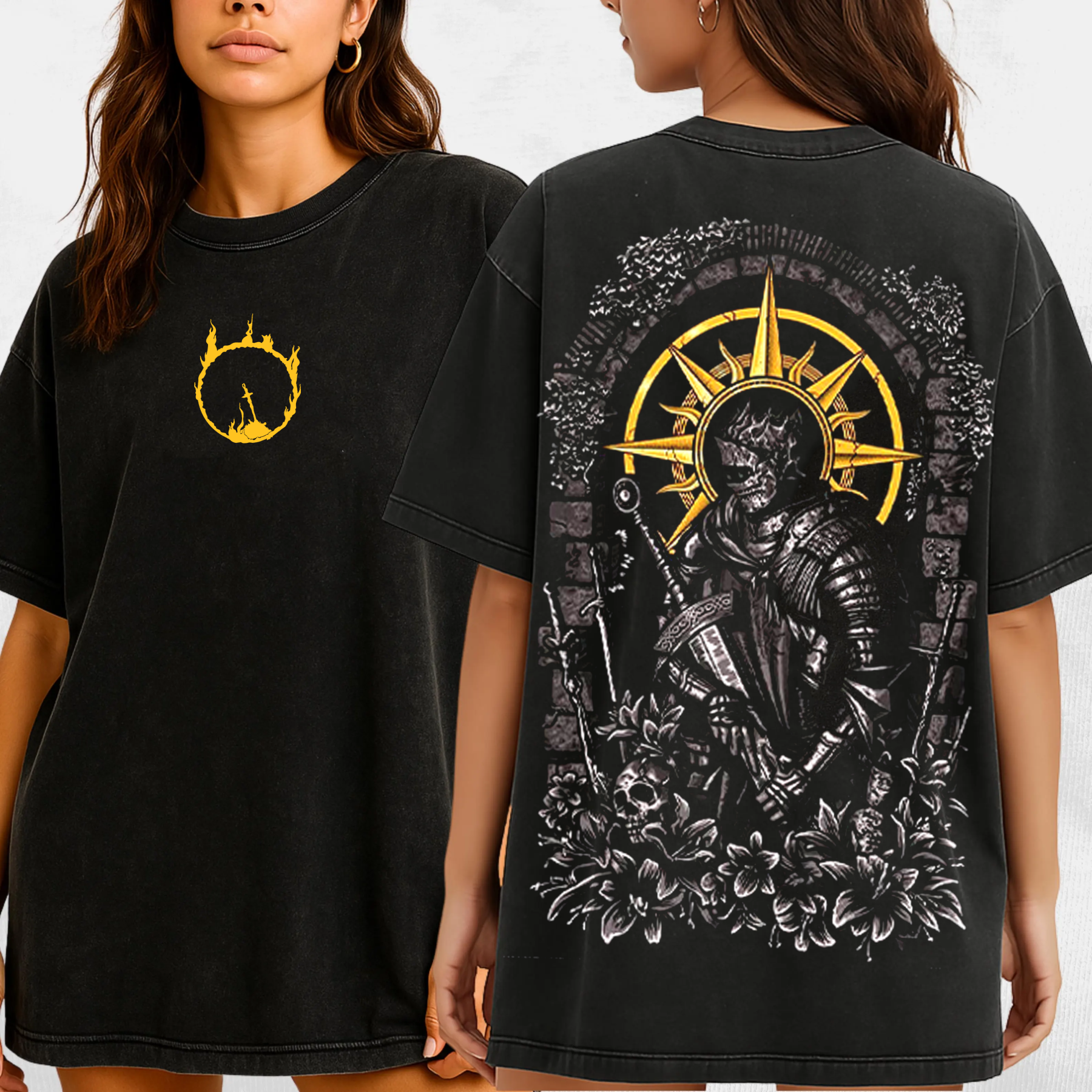 Dark Souls  Unisex Washed T-Shirt