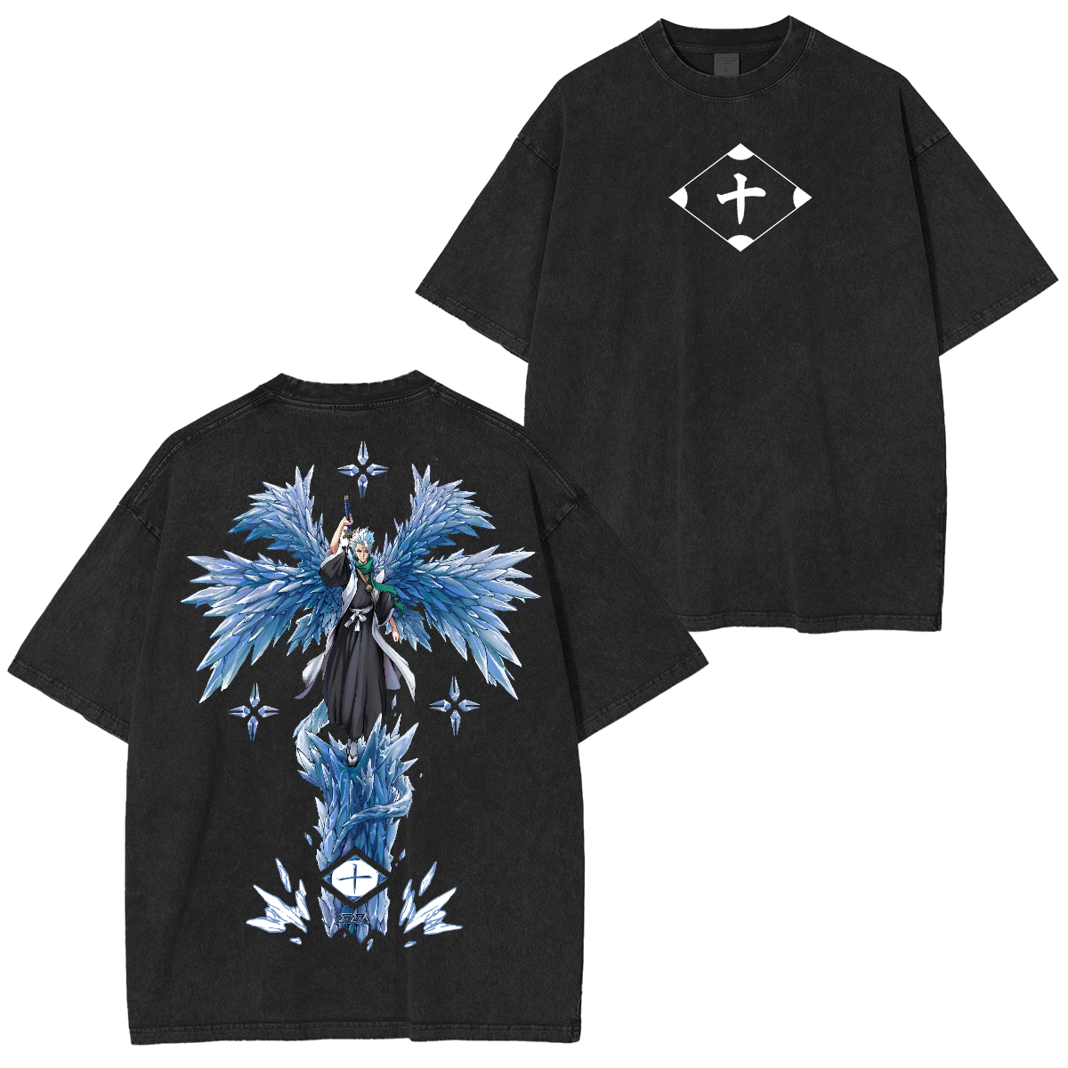 Hitsugaya Toshiro  Bleach Anime Unisex Washed T-Shirt