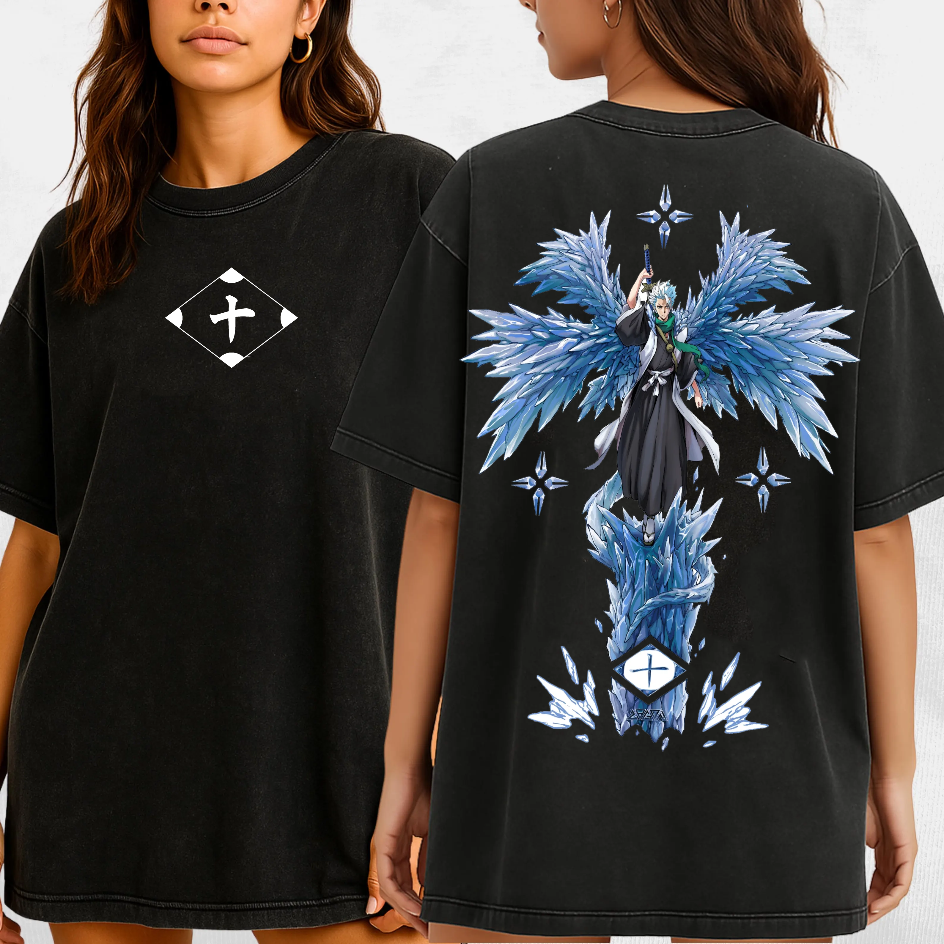 Hitsugaya Toshiro  Bleach Anime Unisex Washed T-Shirt