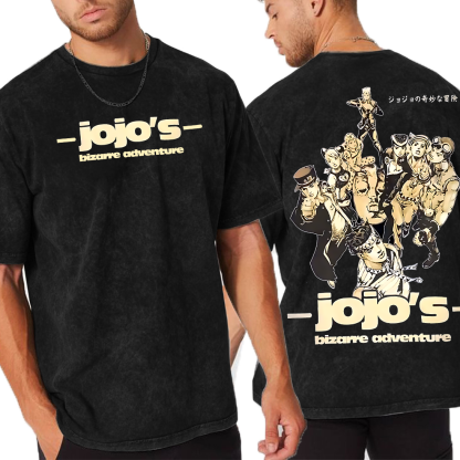 JoJos Bizarre Adventure Anime Unisex Washed T-Shirt