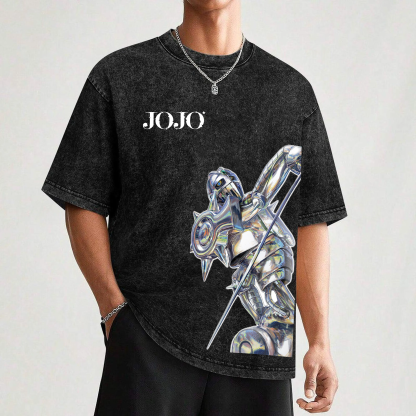 JoJos Bizarre Adventure Anime Unisex Washed T-Shirt