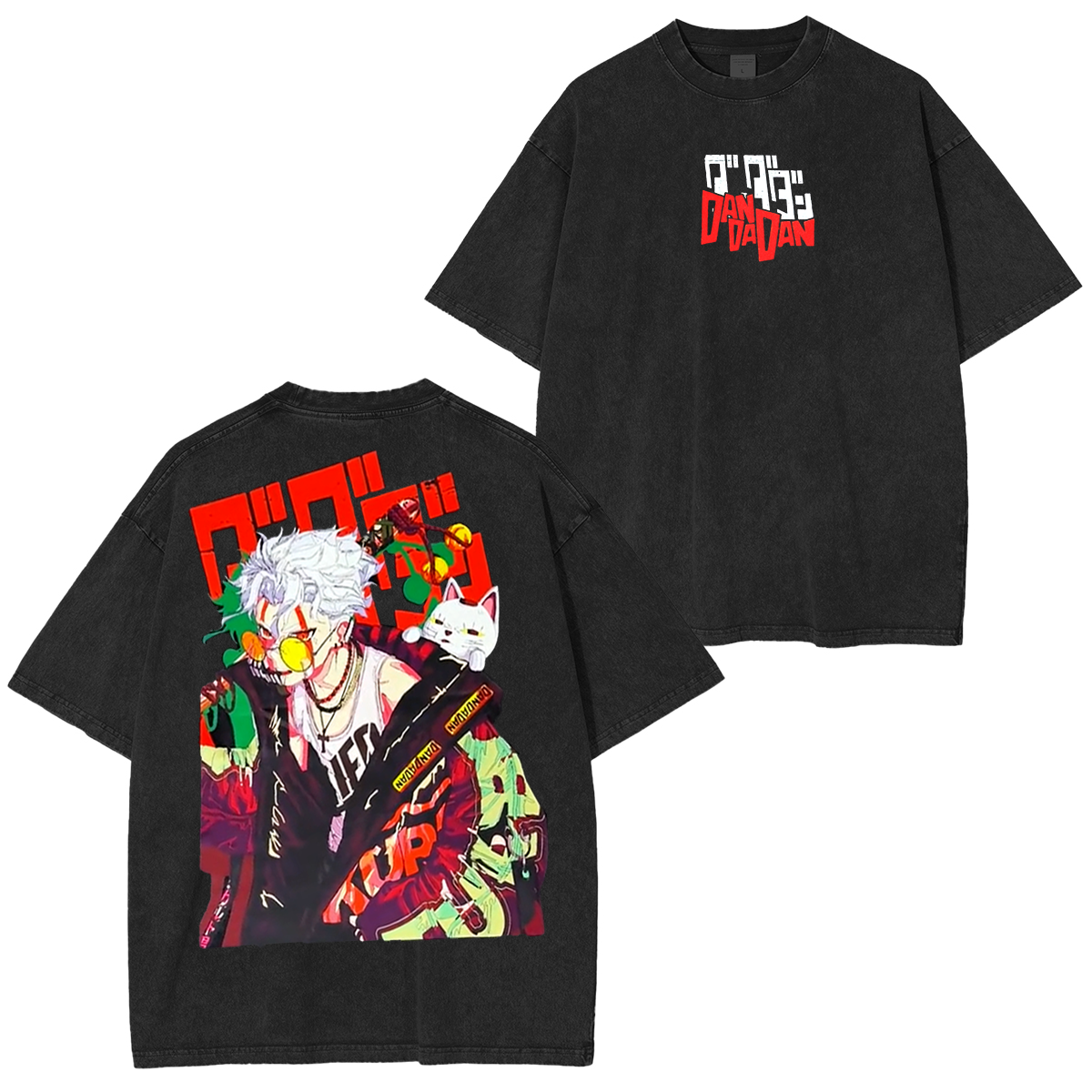 Dandadan Anime Unisex Washed T-Shirt