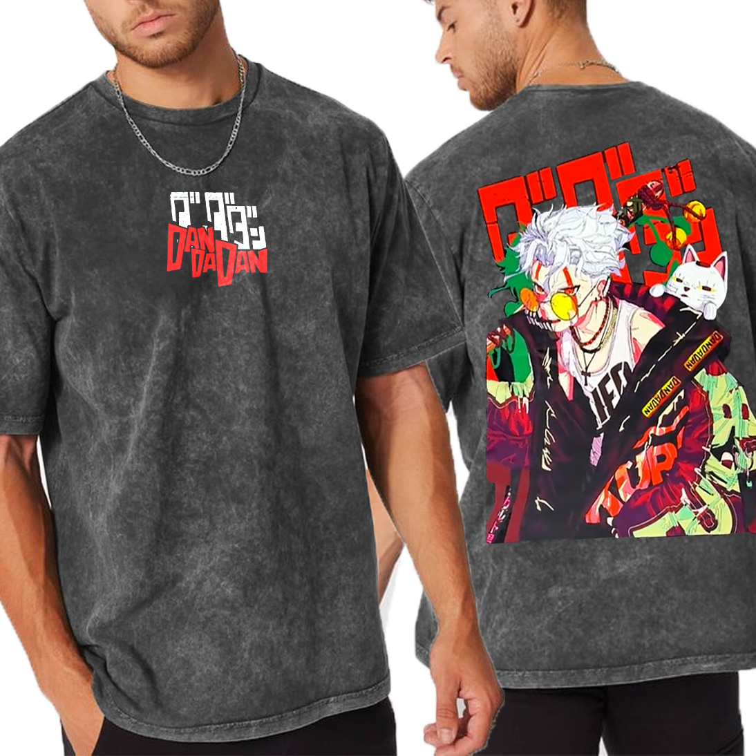Dandadan Anime Unisex Washed T-Shirt