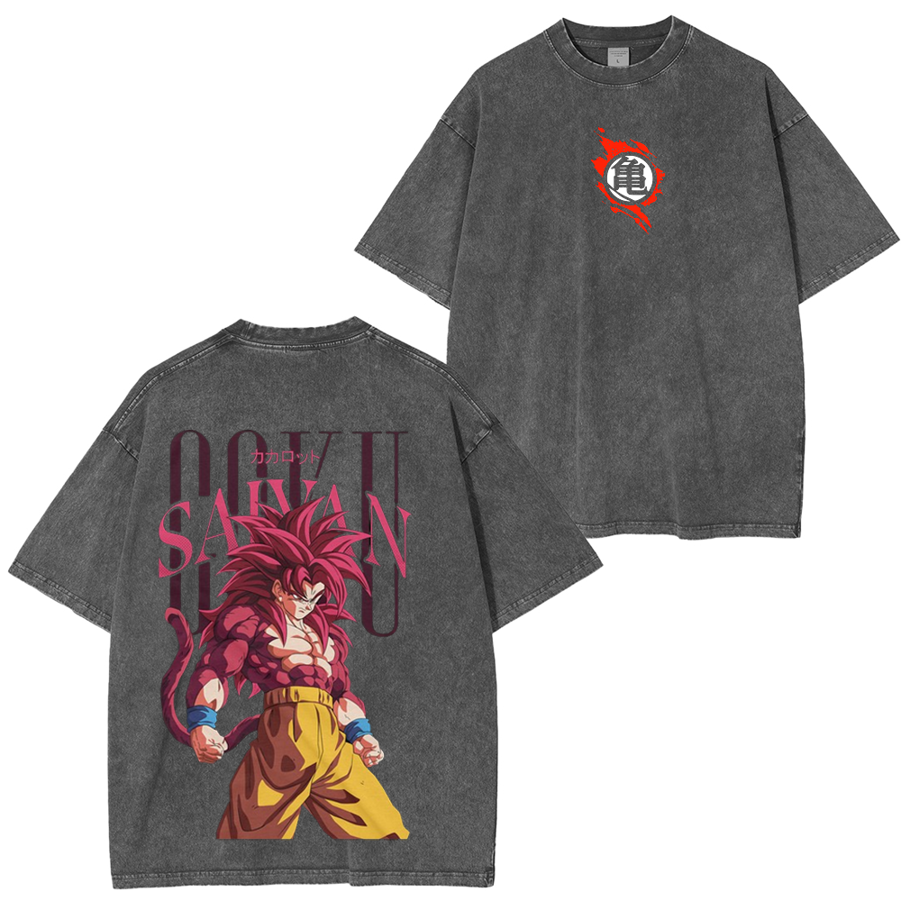 Goku super saiyan 4 Unisex Washed T-Shirt