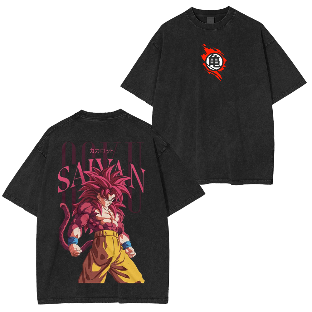 Goku super saiyan 4 Unisex Washed T-Shirt