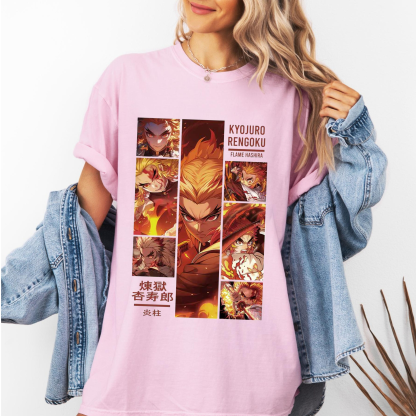 Rengoku Kyojuro Anime Demon Slayer T-Shirt