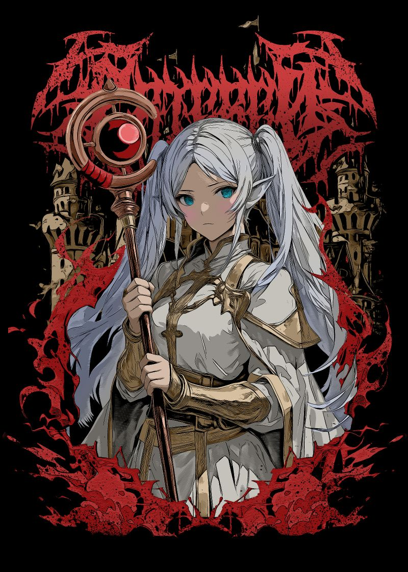 Frieren Heavy Metal Unisex Washed T-Shirt