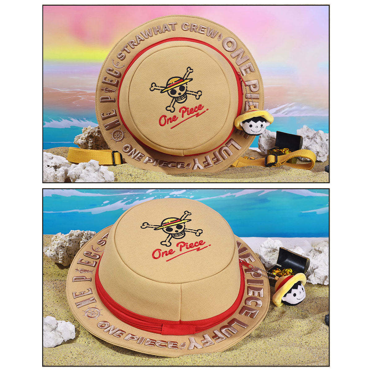 One Piece Luffy Straw Hat Backpack