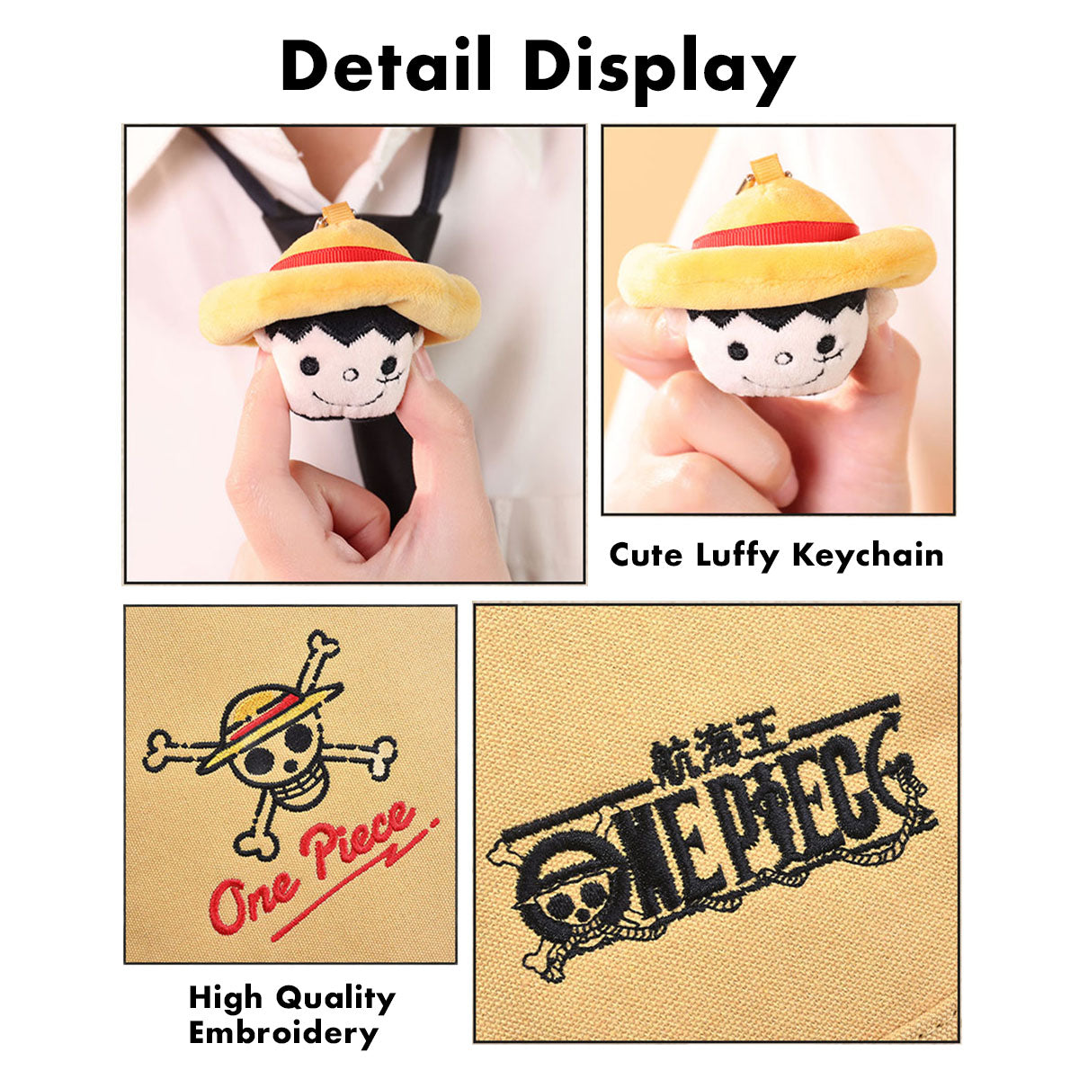 One Piece Luffy Straw Hat Backpack