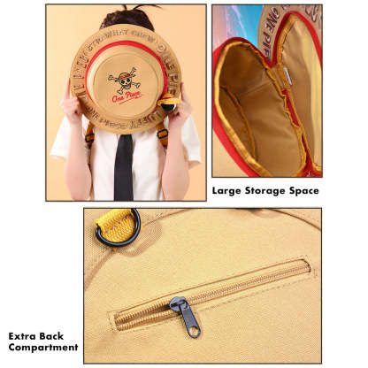 One Piece Luffy Straw Hat Backpack