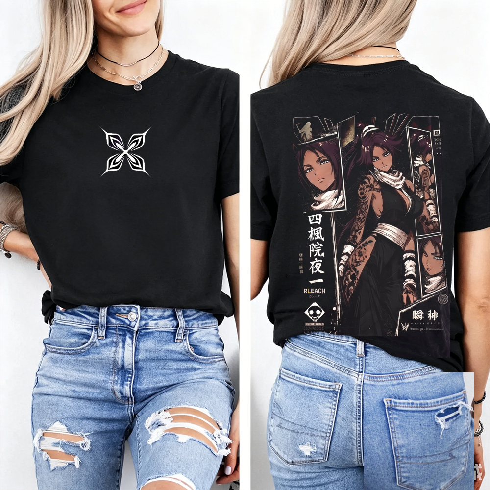 Bleach Yoruichi Vintage Unisex  Washed T-Shirt