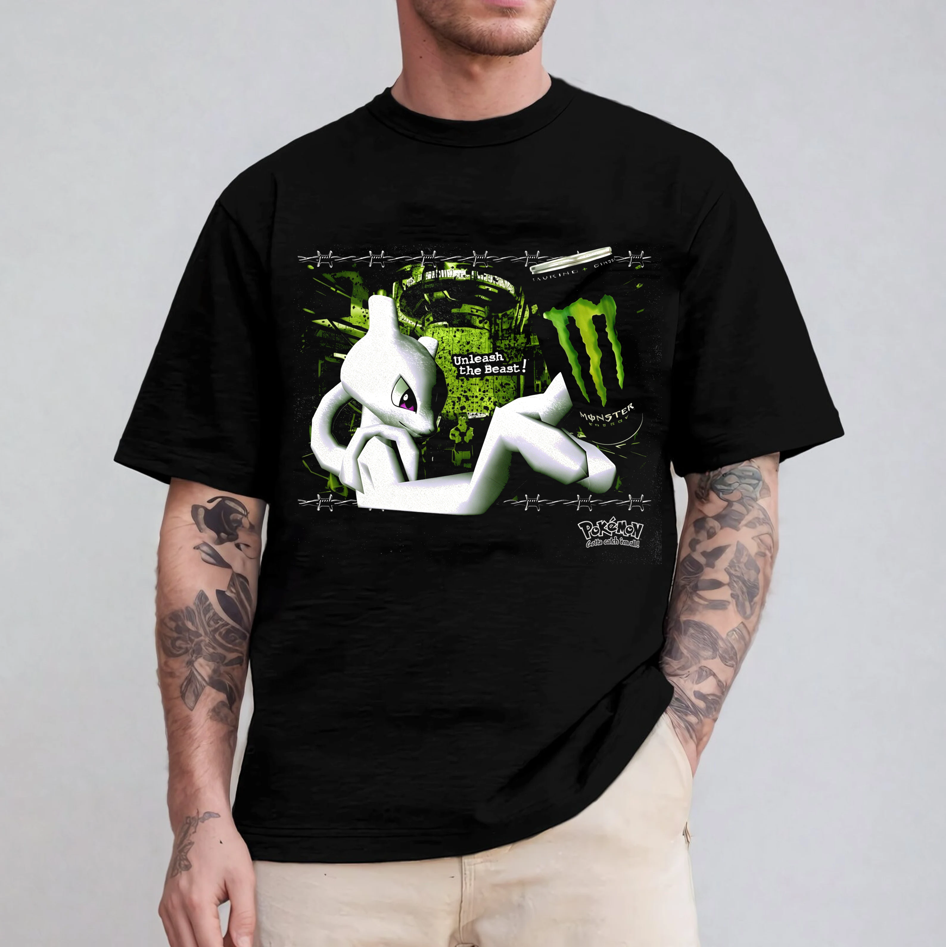 Mewtwo X Monster Energy  Unisex T-shirt/Crewneck/Hoodie