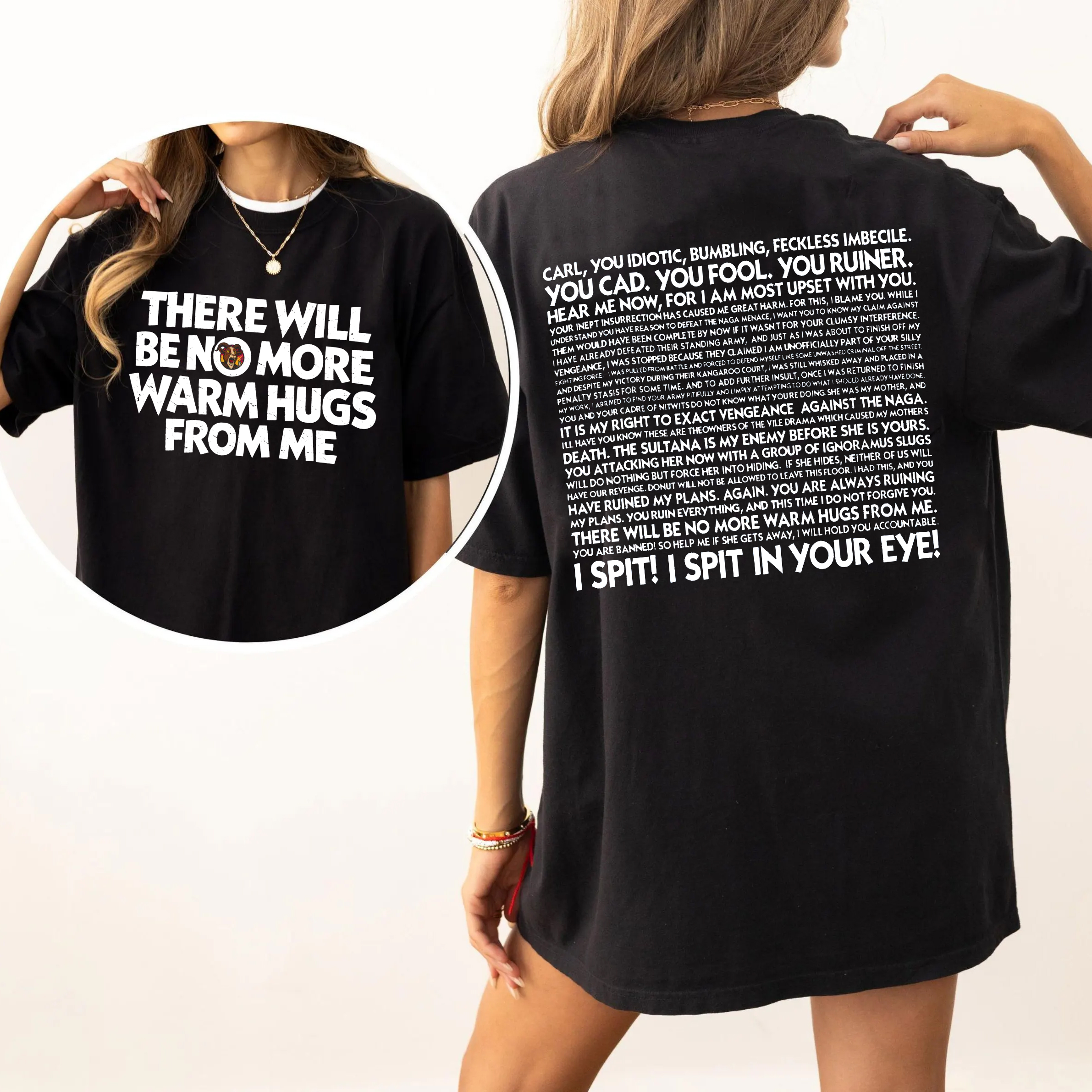 Prepotente No More Warm Hugs,Dungeon Crawler Carl Fan Unisex T-shirt/Crewneck/Hoodie