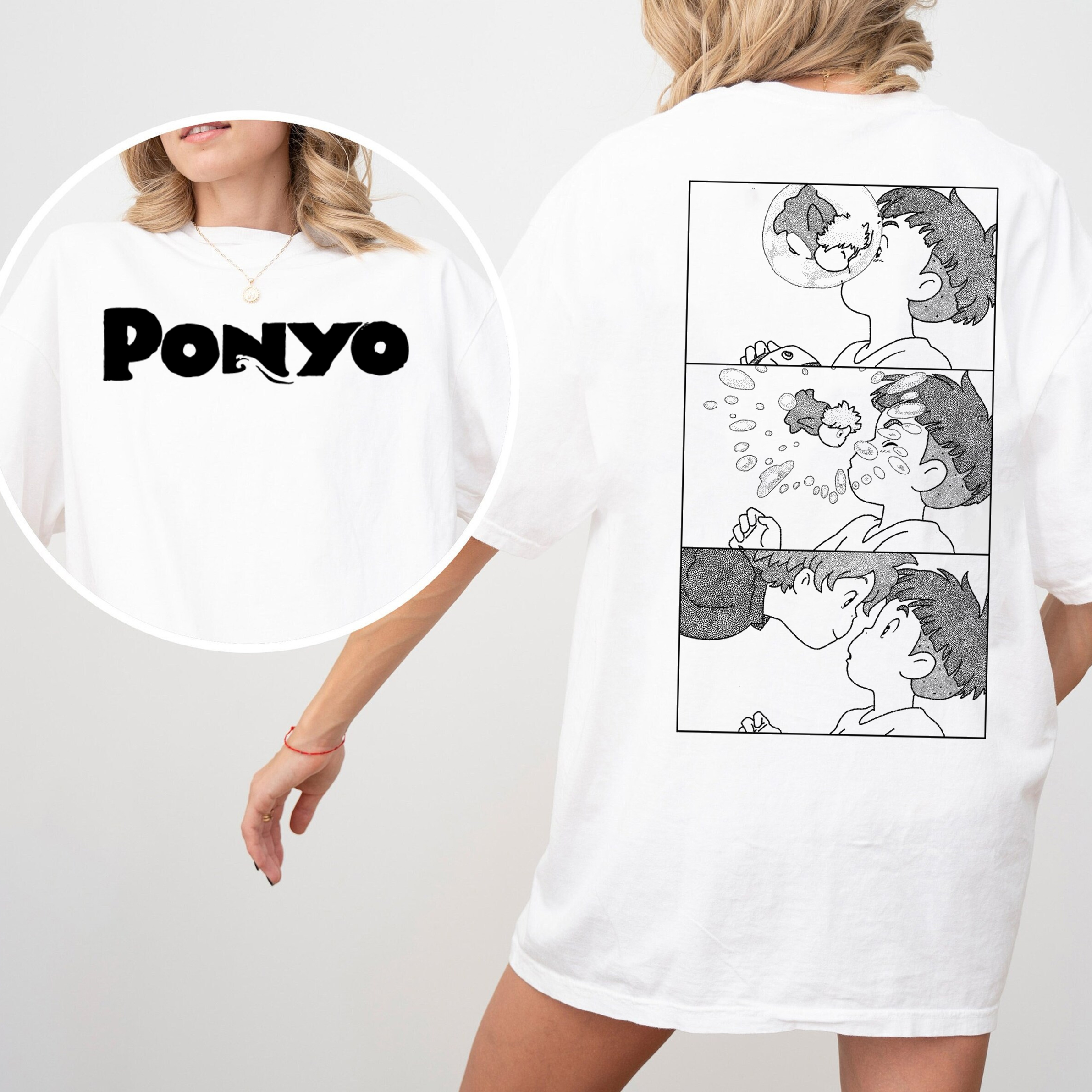 Ponyo,Ghibli Anime Unisex Shirts/Crewneck/Hoodie