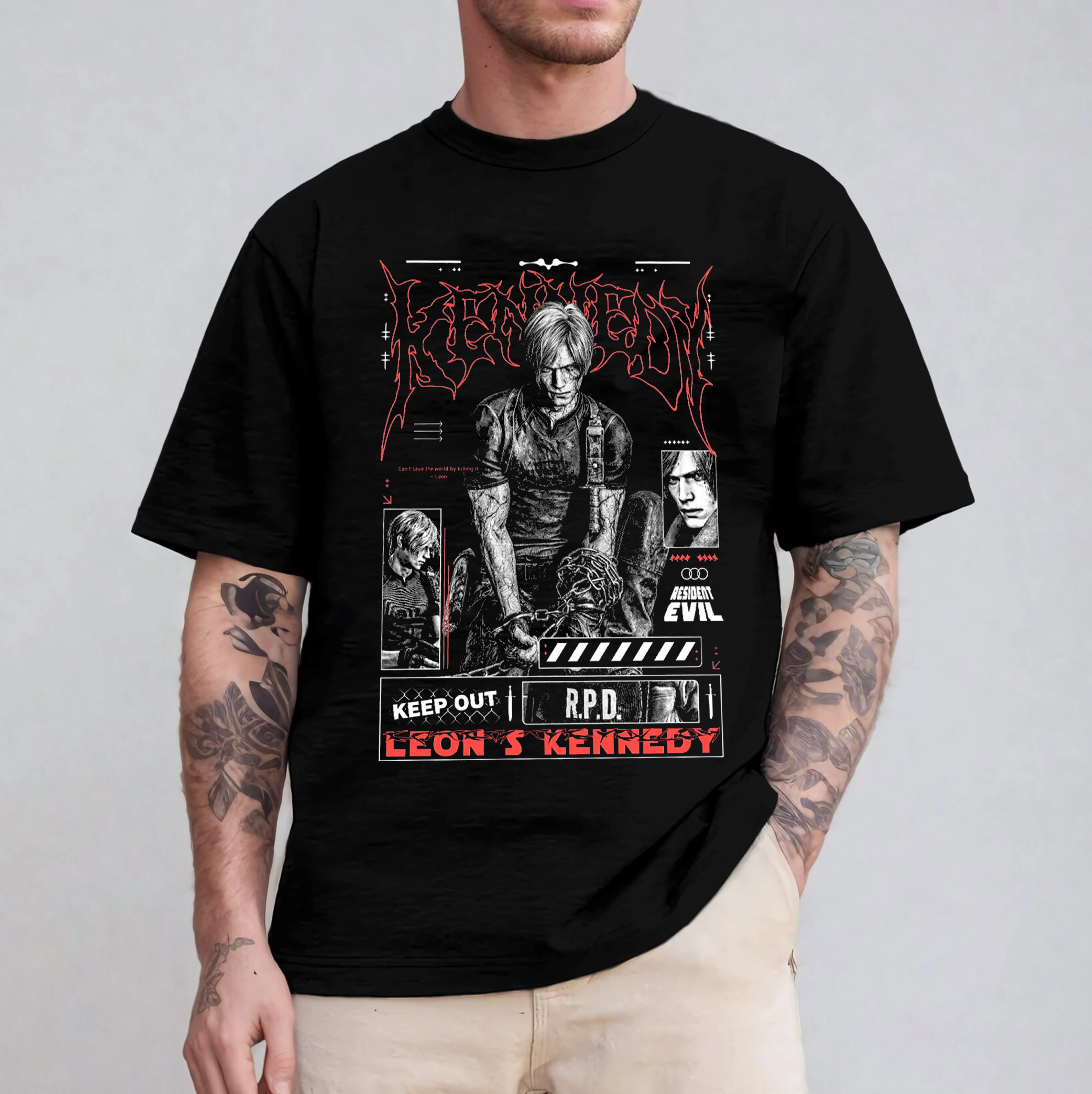 Leon Kennedy Resident Evil Fan Art Unisex T-shirt/Crewneck/Hoodie