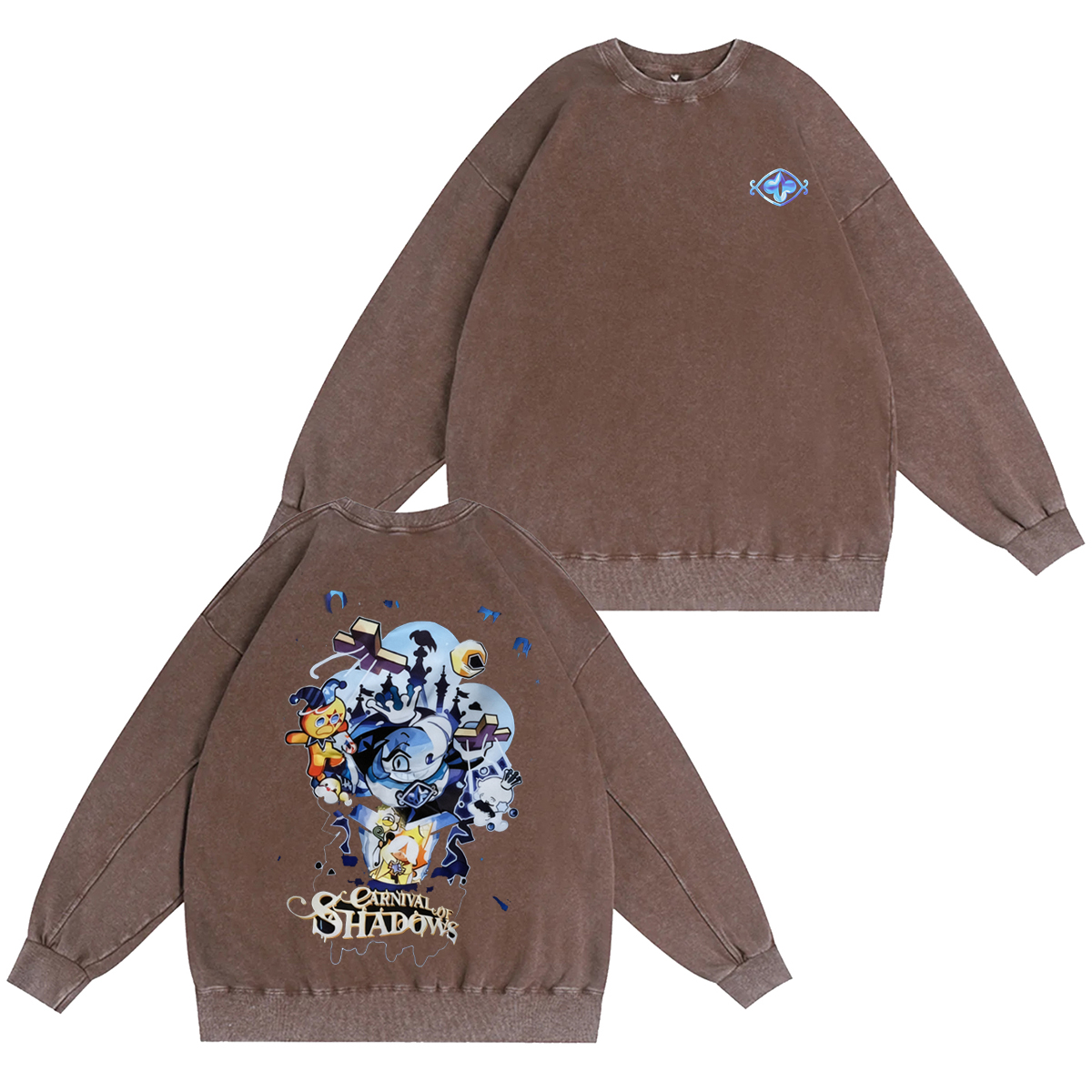 CookieRun: Kingdom Gingerbread Man Kingdom Shadow Milk Vintage Washed T-shirt/Crewneck/Hoodie