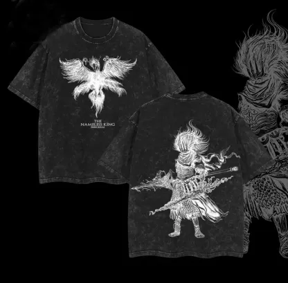 The Nameless King Dark Souls Printed Unisex Washed T-Shirt
