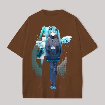 Hatsune Miku Printed Oversized Unisex T-shirts
