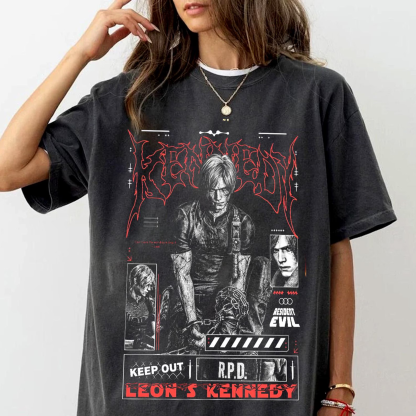 Leon Kennedy Resident Evil Fan Art Unisex T-shirt/Crewneck/Hoodie