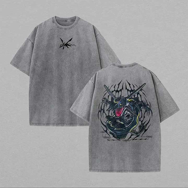 Rayquaza Printed Unisex Washed T-Shirt