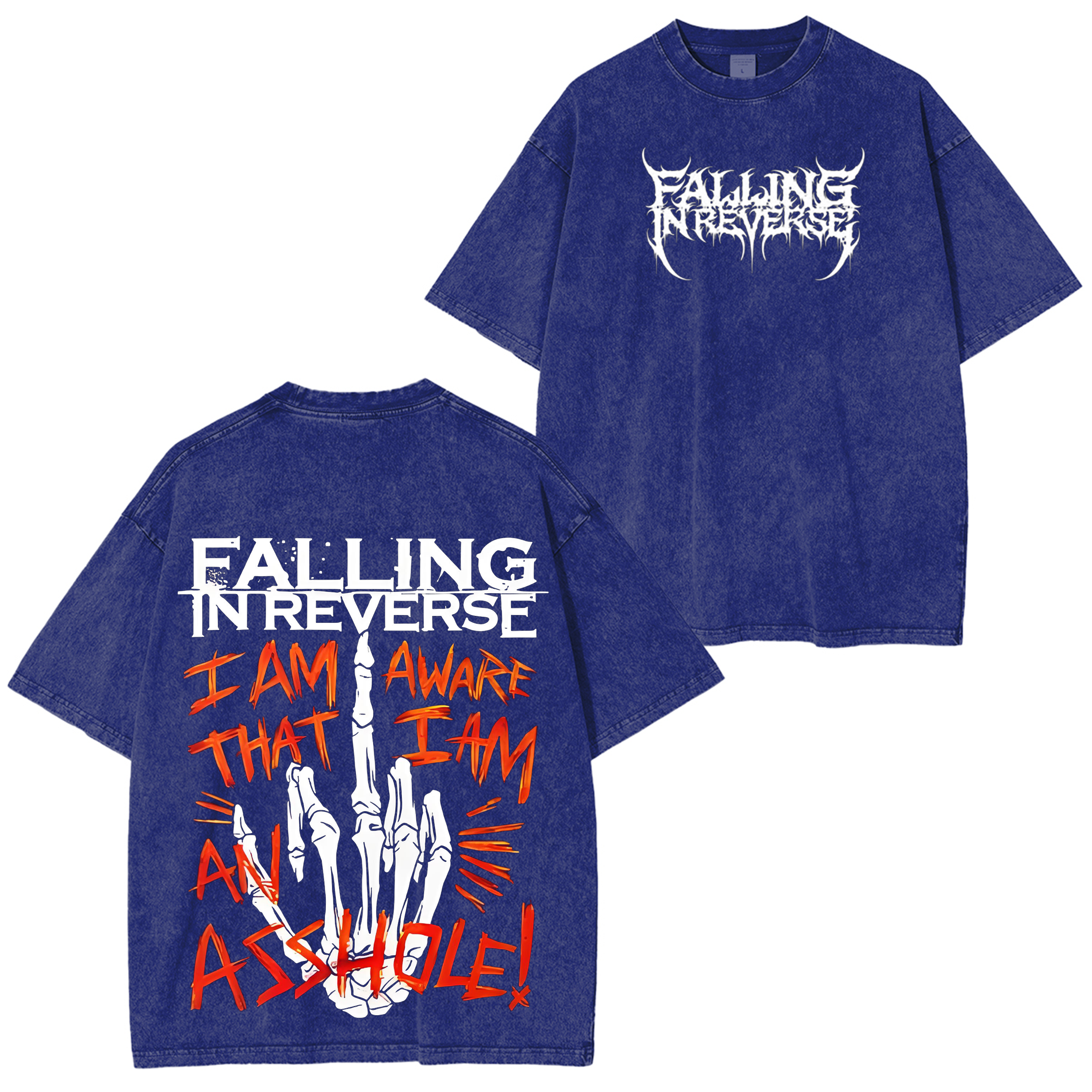 Falling In Reverse Vintage Unisex Washed T-Shirt