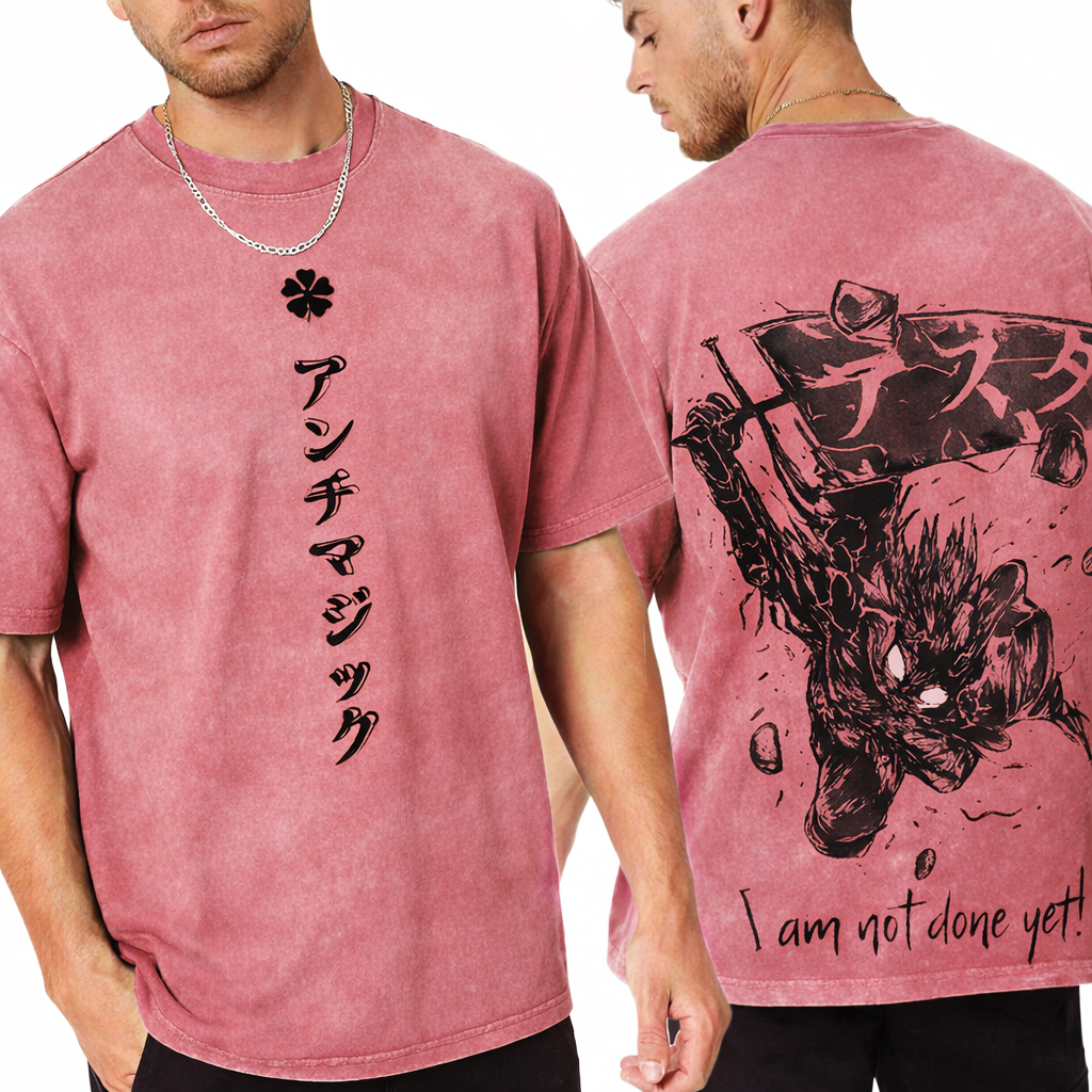 Black Clover Vintage washed T-shirt/Crewneck/Hoodie