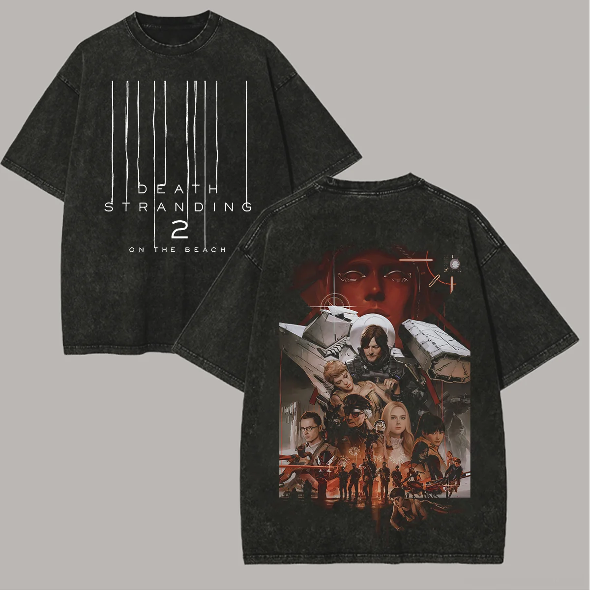 Death Stranding 2: On The Beach Printed Unisex Washed T-Shirt