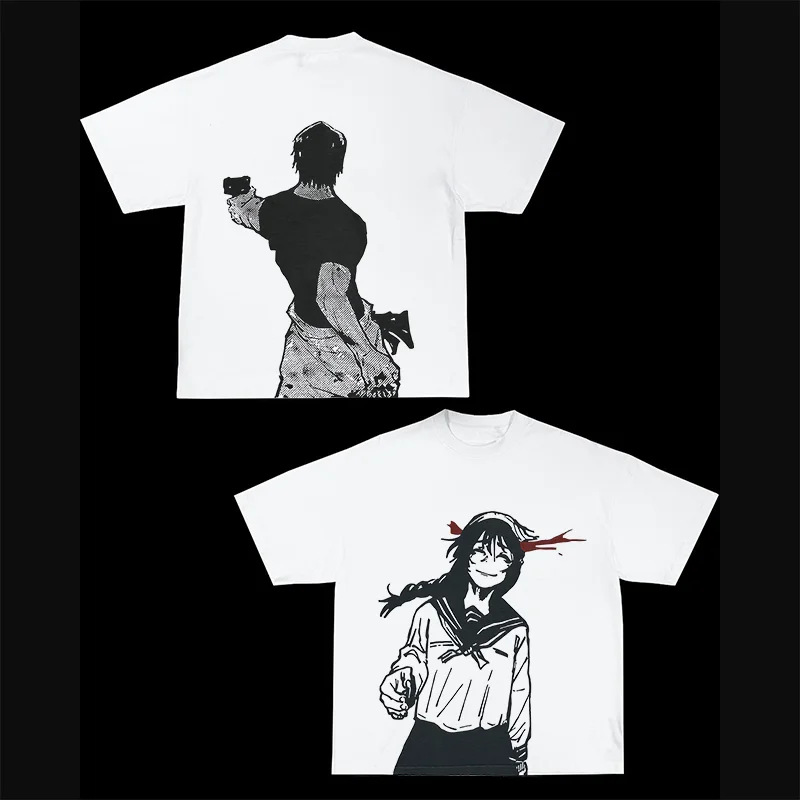 Jujutsu Kaisen Anime Printed Men's Washed T-Shirt