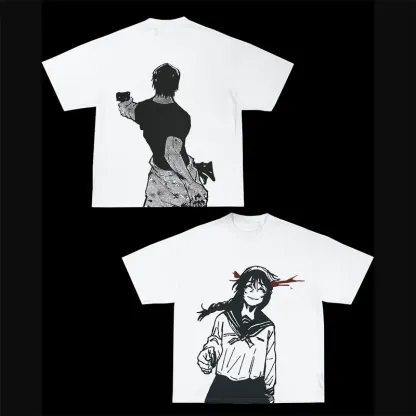 Jujutsu Kaisen Anime Printed Men's Washed T-Shirt