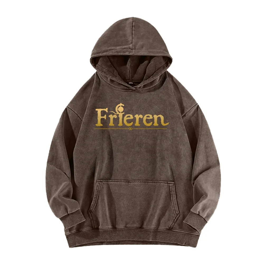 Frieren Beyond Journeys End Elf Anime Unisex Washed Hoodie