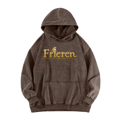 Frieren Beyond Journeys End Elf Anime Unisex Washed Hoodie