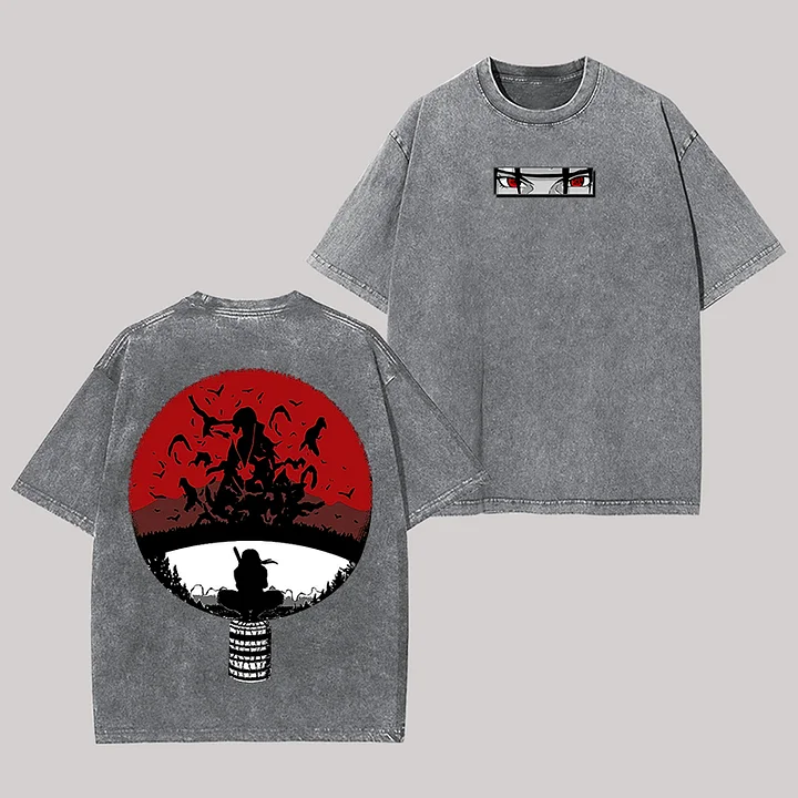 Naruto Printed Unisex Washed T-Shirt