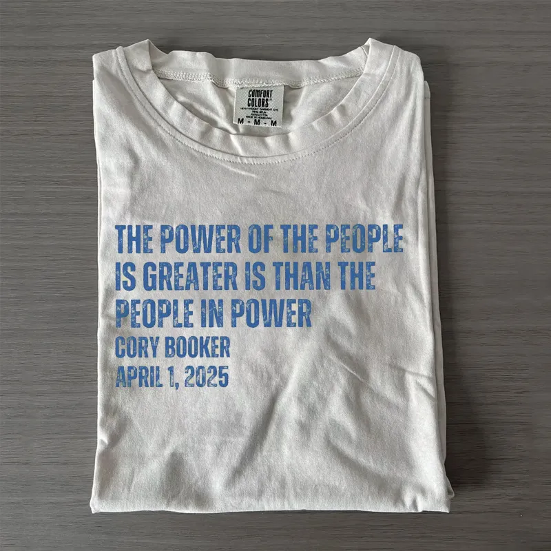Cory Booker Quote Power Of The People T-shirt