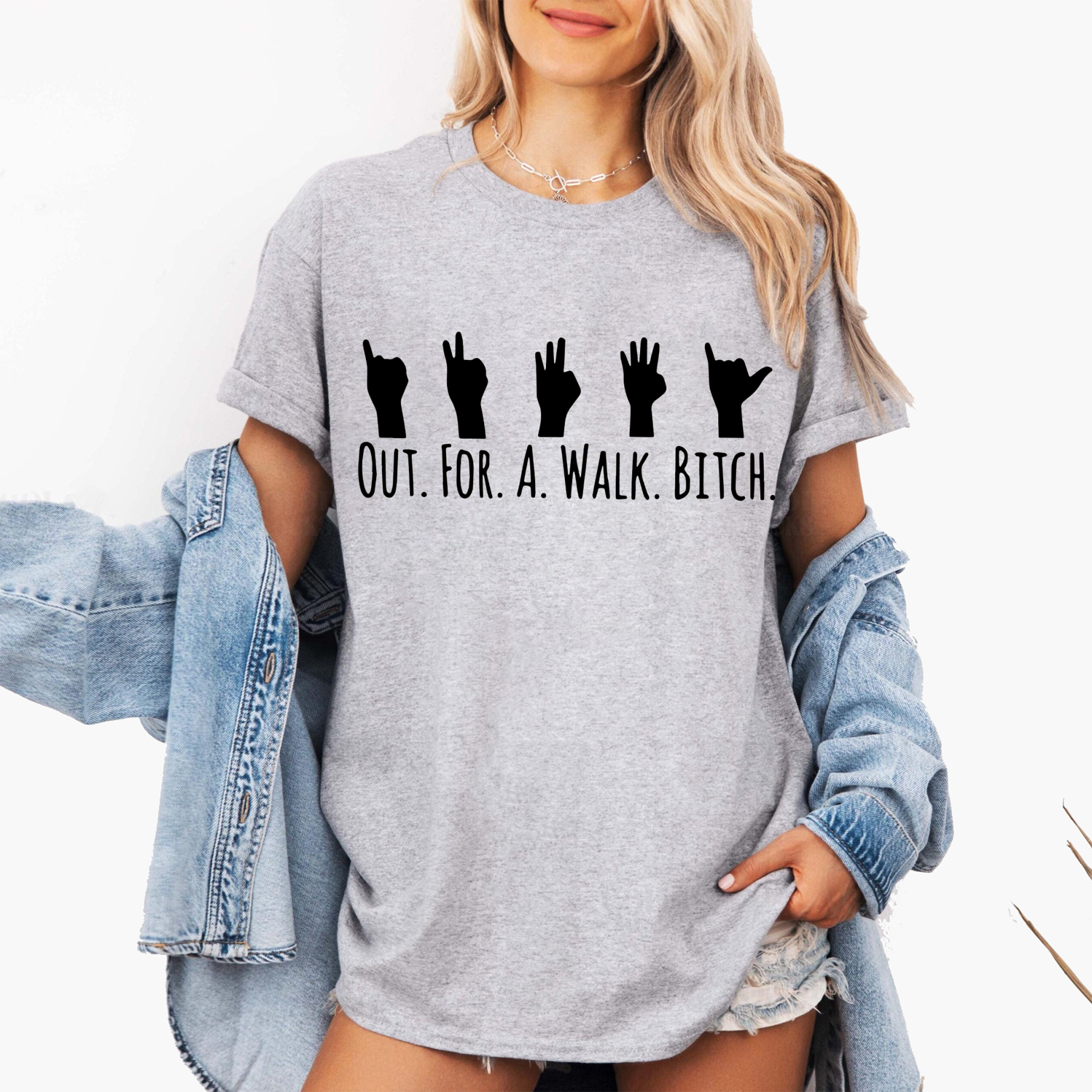 Spike Quote 'Out for a Walk, Bitch' Buffy The Vampire Slayer Unisex T-shirt/Crewneck/Hoodie