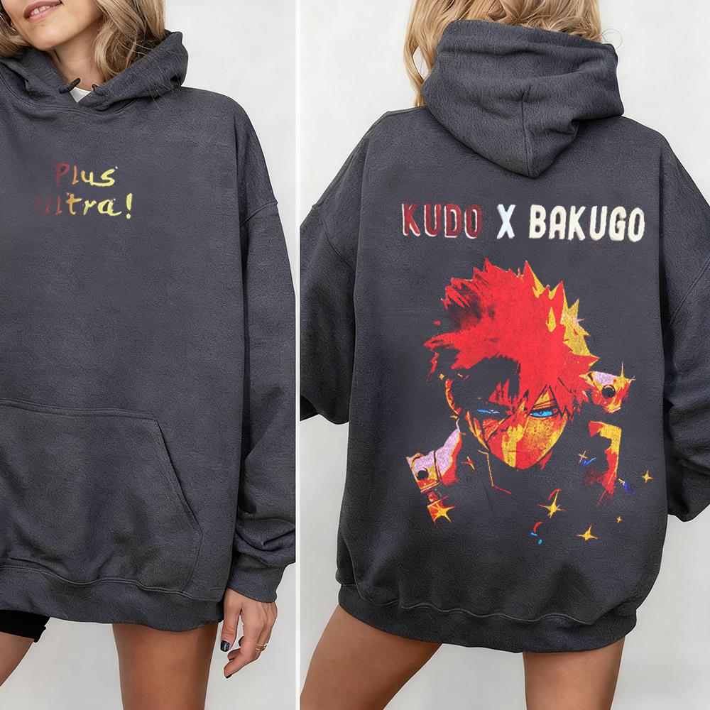 Bakugo x Kudo My Hero Academia Vintage Washed T-shirt/Crewneck/Hoodie