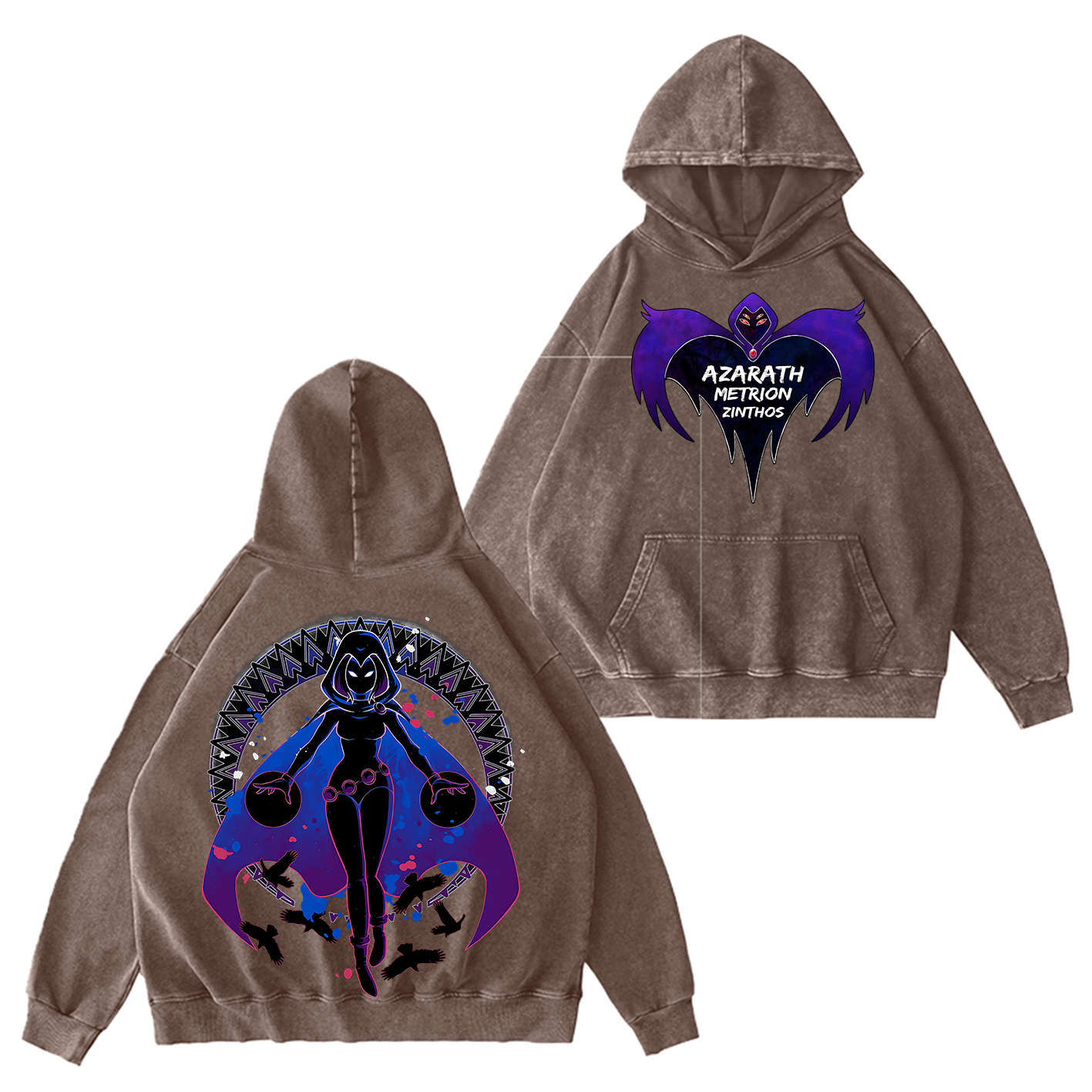 Raven Teen Titans Washed T-shirt/Crewneck/Hoodie
