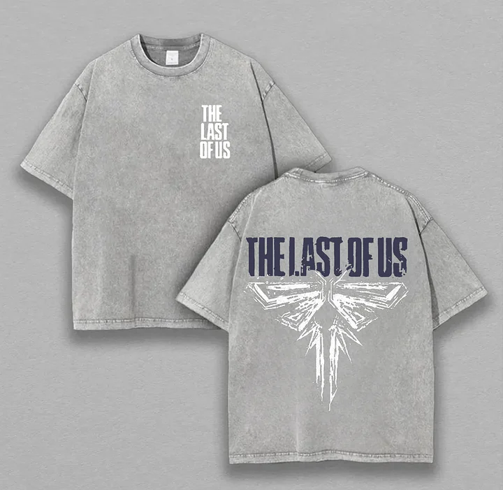 The Last Of Us Printed Unisex Washed T-Shirt