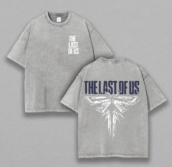 The Last Of Us Printed Unisex Washed T-Shirt