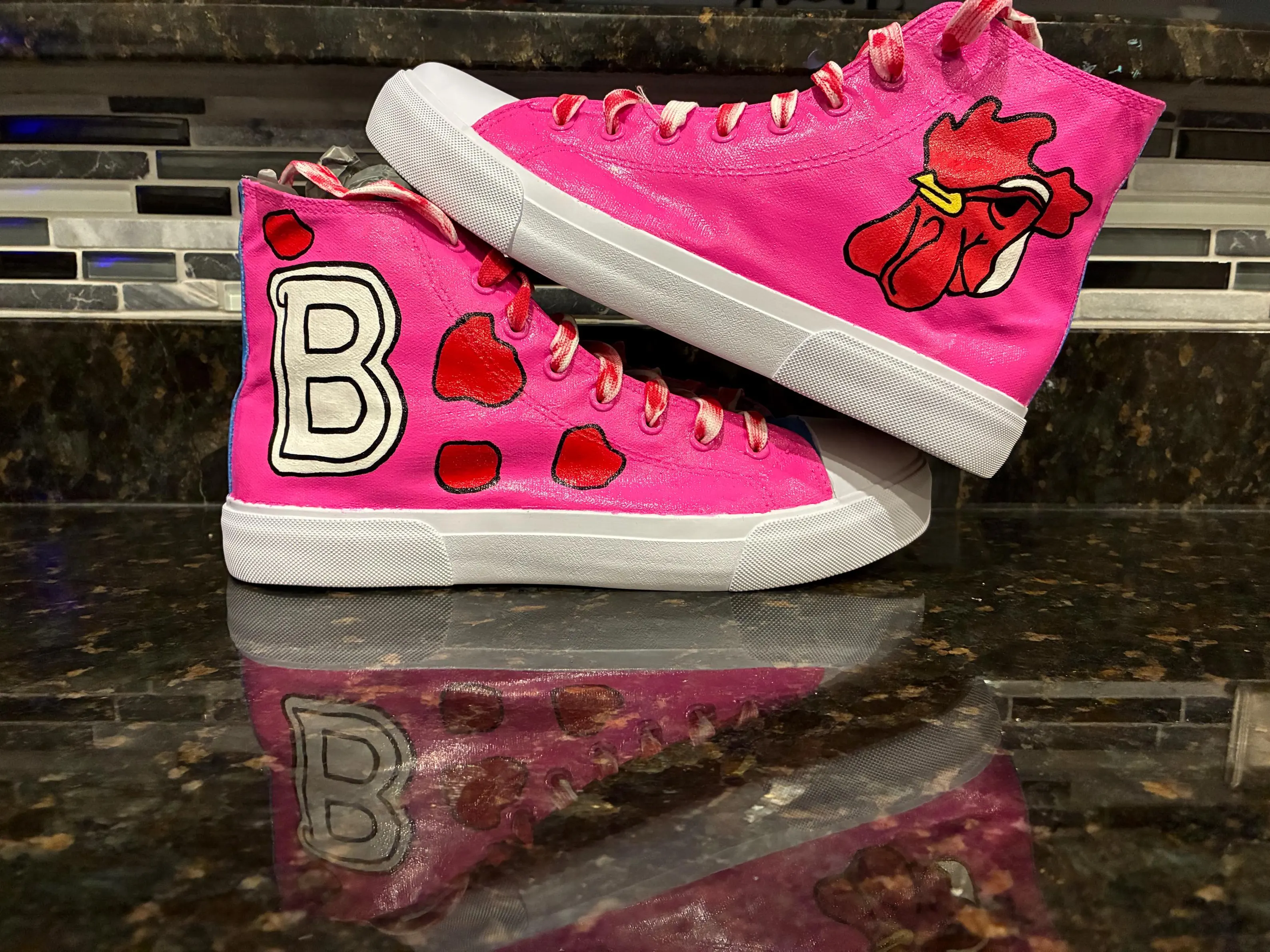 Hotline Miami Hand Painted Hi Top Shoes for Men and Women
